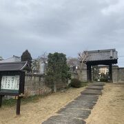 田山花袋の師のゆかりの寺