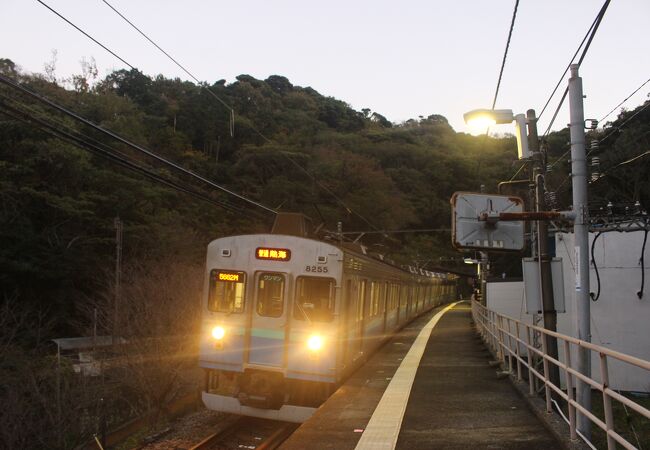 伊豆急行・伊豆北川駅から歩いて１０分ほど