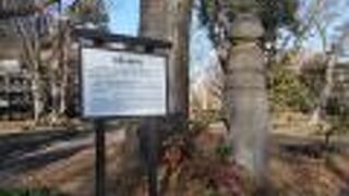 雲形池の北側にあります。