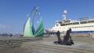 函館港付近に位置する展望スペース