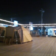 新しいグランピングエリア。