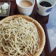 変わり種の蕎麦が美味しい店