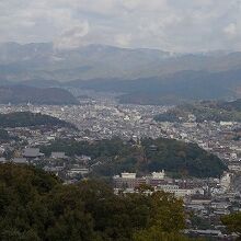 京都の北半分が一望
