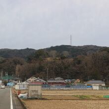 駅からまっすぐな道です