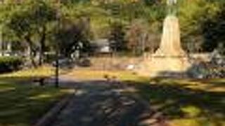 鶴丸城二の丸にあった庭園の跡地