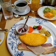 宿泊した「ANAクラウンプラザ 京都」１階の『コージー』で朝食
