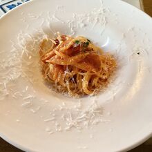 ランチコースのパスタ(シェアした一人分)