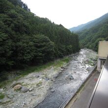 道志川が見えて寛げました。