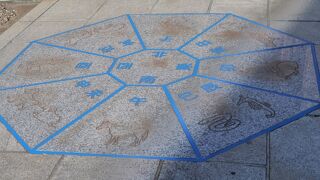 方位石の自分の干支で写真撮影（パワースポット？）