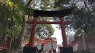 鳥居ごしに西大門が見えました