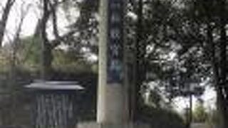 石柱が立っています