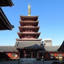 「五重塔」、風鐸の美しい音を聞くことができました