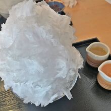柚子と柿のかき氷　寶登山道店　限定商品 　