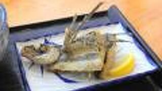 飛び魚のから揚げが美味