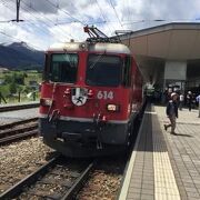 氷河特急でアンデルマットからフィリズールまで行った