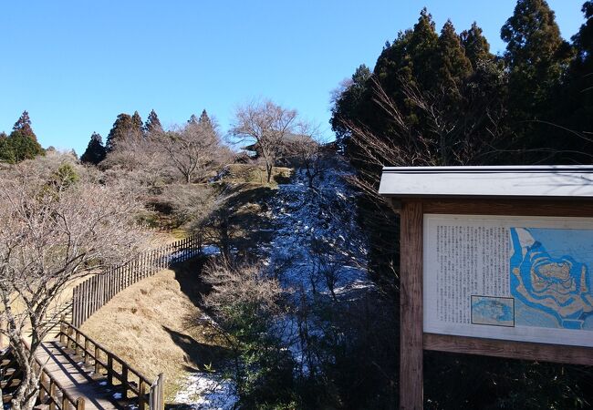 土塁などよく残っています