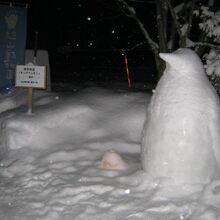動物雪像４・キングペンギンさん。