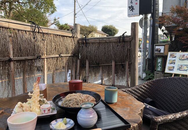 テラス席が気持ちいい