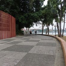 通路からみる永清塔跡