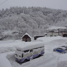 冬季、お部屋からの眺めは銀世界です。