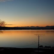 富士五湖で一番存在感が有る湖