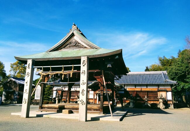 まくら祭りの中継地　蟻通神社