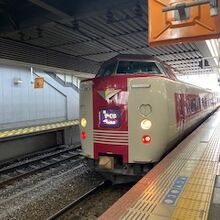 特急列車の様子です。