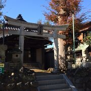 鎌倉街道沿いの小さな神社