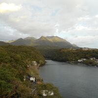 天気がいい朝のロビーからの眺望