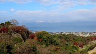 天守まで登らずとも琵琶湖がよく見える場所もありました