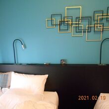 ベッド周りのデザインがおしゃれでした。