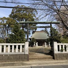 神社の入口から