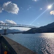 景観に溶け込むトラス橋