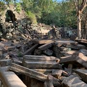 ジャングルに飲み込まれた寺院