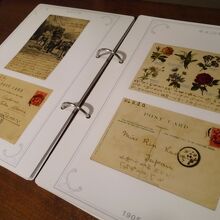 絵はがきをじっくり見ることができます。