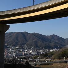 展望公園からはループ橋も