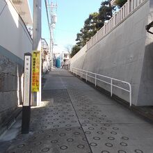 坂下からの景観です。