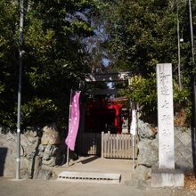 神社入り口。