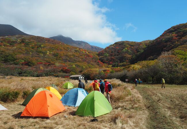 絶景に囲まれたキャンプ場