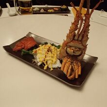 伊勢エビの料理