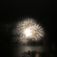 花火が目の前で