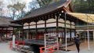 御手洗川の上に