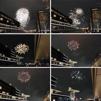 定期的なのか不定期なのか不明ですが土曜20時に花火が