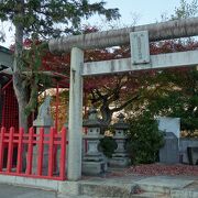 以前はお城の中に有った神社