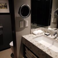 洗面スペース。シンクが大きくて良かった。