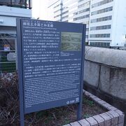 かつて江戸城外堀に築かれていた土手