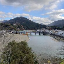 大洲城天守台から。奥には冨士山が見えます。