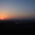 釧路湿原と夕日
