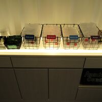 バスアメニティやコーヒー＆お茶などは各自でピックアップ