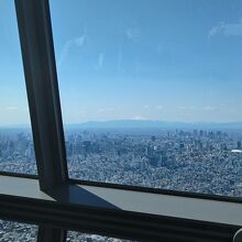 天望デッキから望む富士山